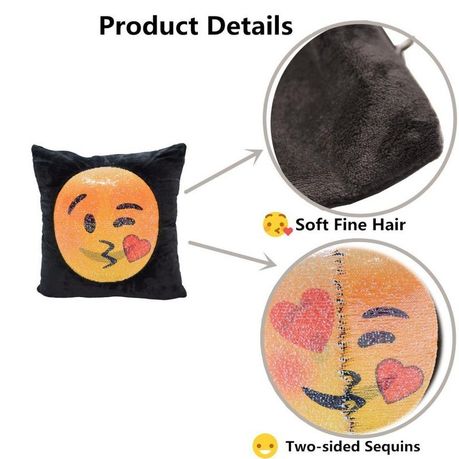 Emoji Changing Mermaid Sequin Cushion Pillow Cry Laughing Unhappy Shop Today. Get it Tomorrow takealot