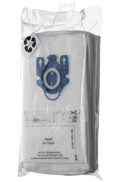 Value Pack - 4 Vac bags. Fits MIELE(Blue collar). Not original Miele bags