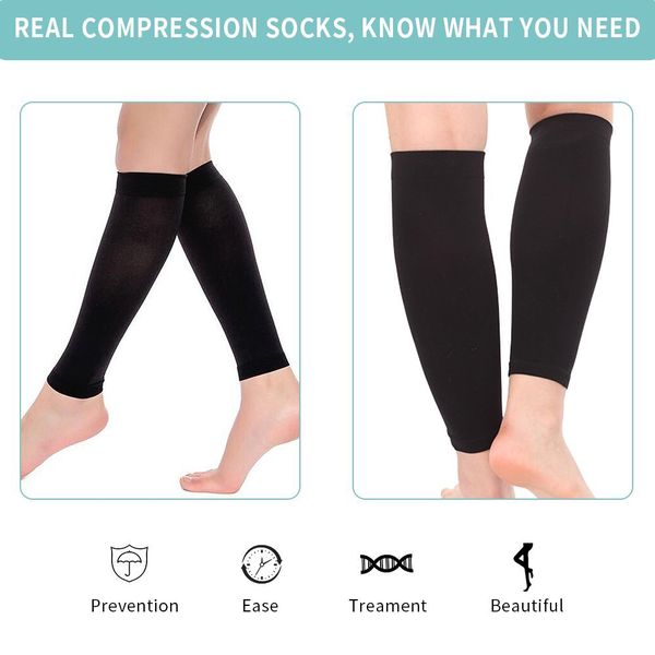 One Pair Calf Compression Sleeves (Size XL)