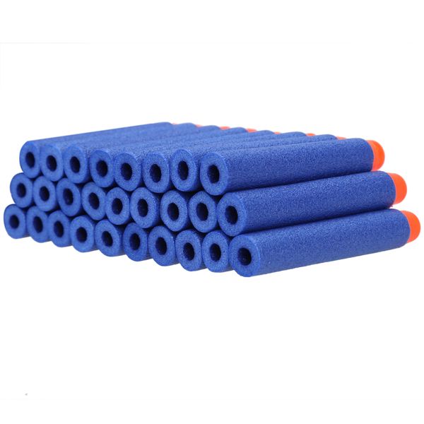Refill Foam Darts Bullets for Nerf Toy Guns - 200 Pack-7.2 x 1.3cm BLUE