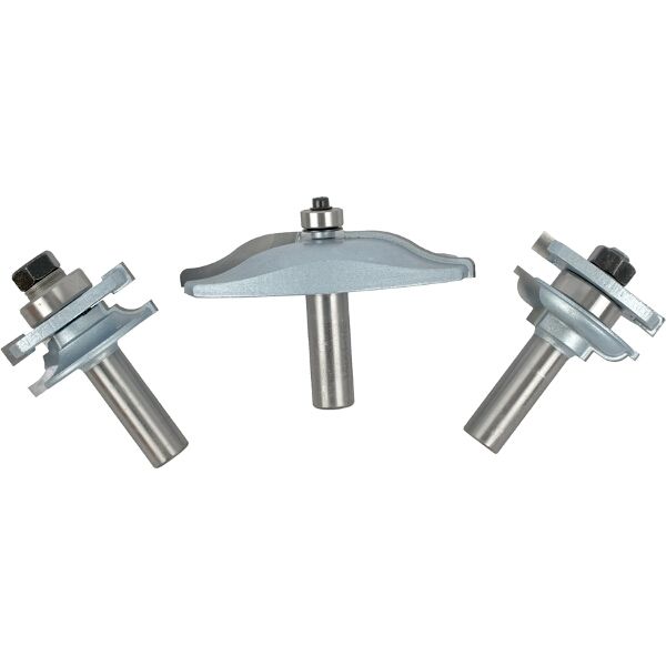Cabinet Door Set Rail &amp; Stile 3Pc 1/2" Shank Wooden Box