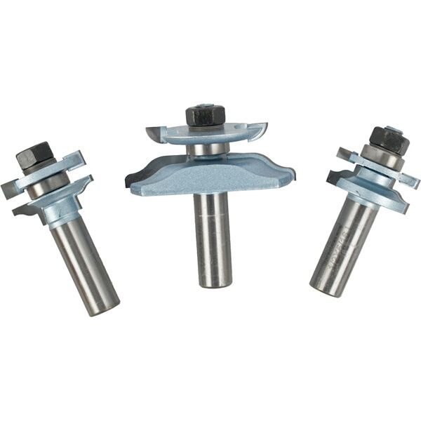 Mini Raised Panel Set 3Pc Roman Ogee Stile 1/2" Shank Wooden B