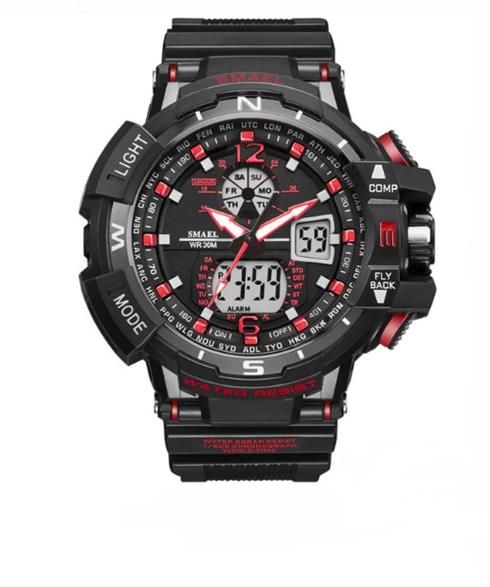 WS1376 Multifunctional Sport Watch - Black/Blue