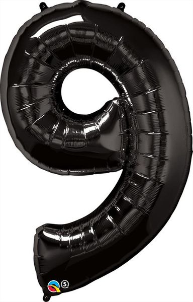 34 Inch Foil Number 9 Onyx Black 1CTP