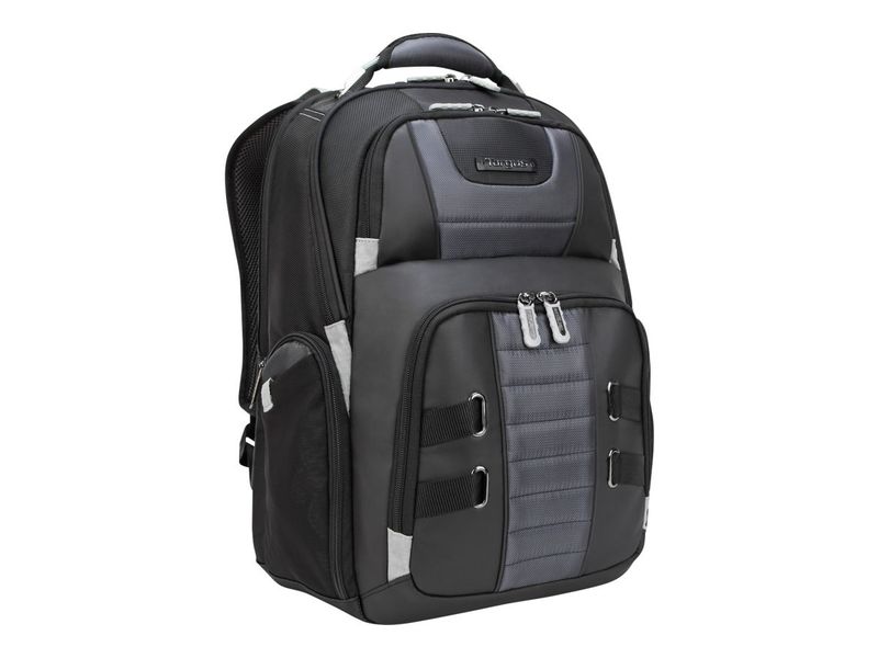DrifterTrek 11.6-15.6" Laptop Backpack with USB Power Pass-Thru - Black