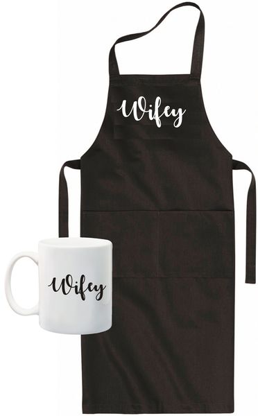 Qtees Africa Best Dad white apron