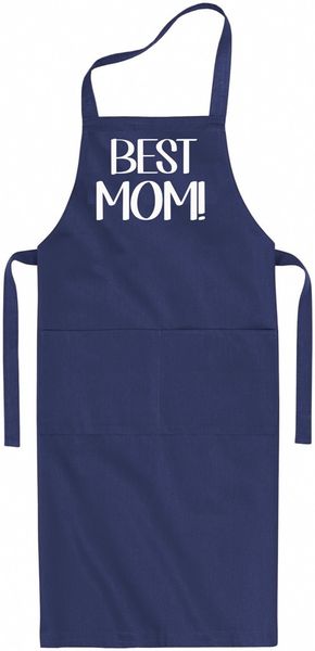 Qtees Africa Best Mom Black apron
