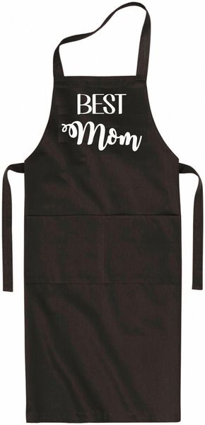 Qtees Africa Best Mom Black apron