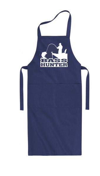 Qtees Africa Bass Hunter White Apron