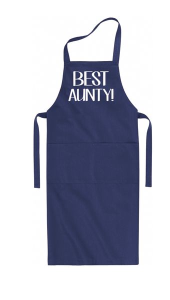 Qtees Africa Best Aunty Navy Apron image