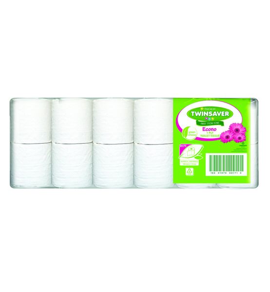 Single Ply Toilet Paper - 48 rolls Twinsaver 0171