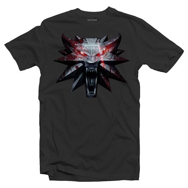 The Witcher 3: Medallion Mens T-Shirt- Grey