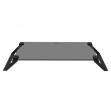 MACALLY Tempered Glass Monitor Stand - Black