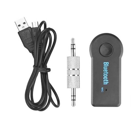 Wireless Bluetooth Receiver 3.5mm AUX Audio Stereo Music Hands Free Car  Adapter