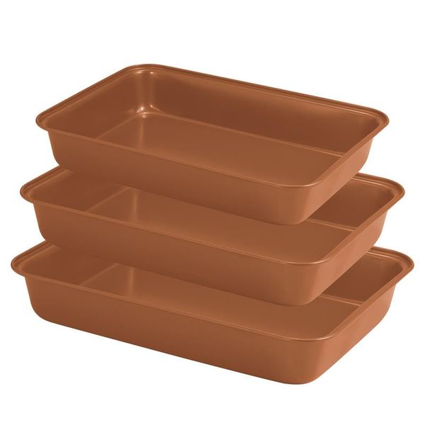 Blaumann 3-Piece Non-Stick Baking Tray Set - Le Chef Collection