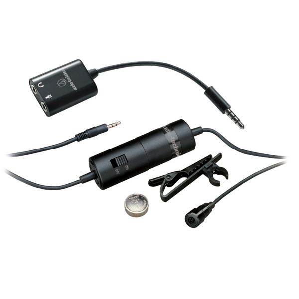 Audio Technica ATR3350iS - Lapel Mic for Smartphone/Handy Recorder/Camera