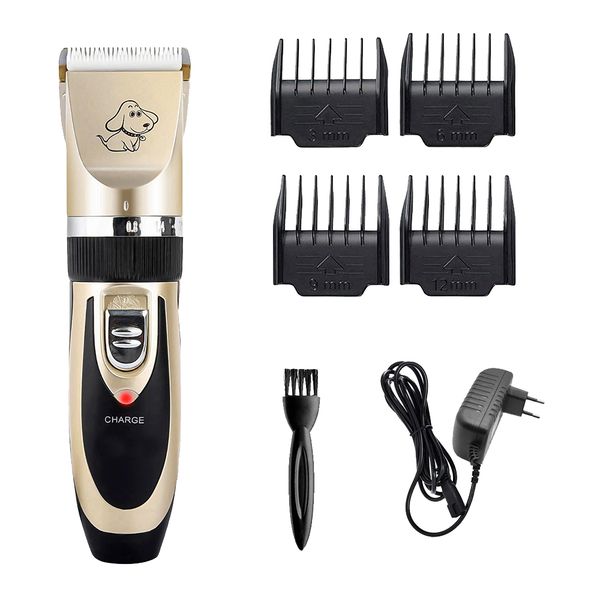 Professional Pet Grooming Clipper Kit - Gold