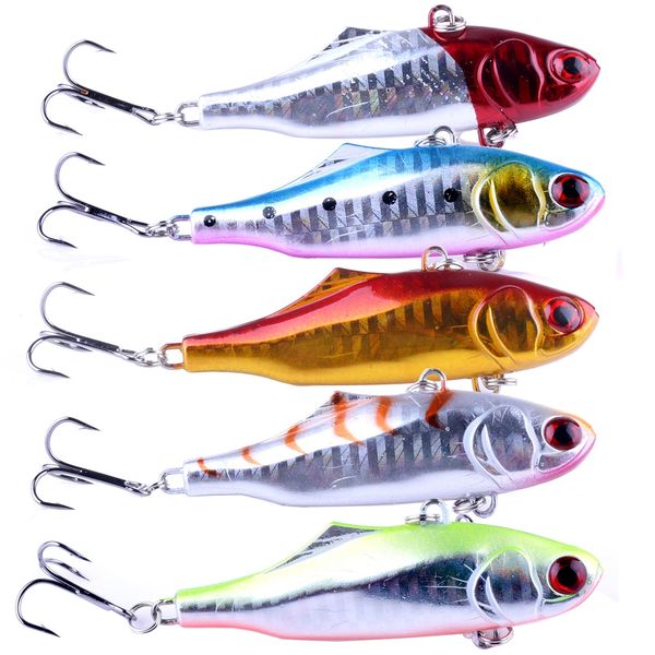 HENGJIA 5pc Hard Bait Lures (7cm, 24g each)