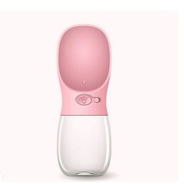 Pink Portable Doggy Drinking Cup - 350ml