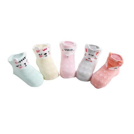 Baby Booties Set of Five Bright 0-6MNTHS
