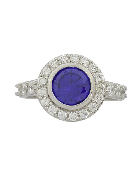 CD Desginer Jewellery 1.865ct Tanzanite CZ Cluster Style Ring