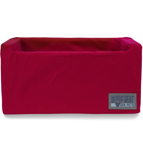 Woof Seat - Deluxe Dog Car Seat - Cherry Red