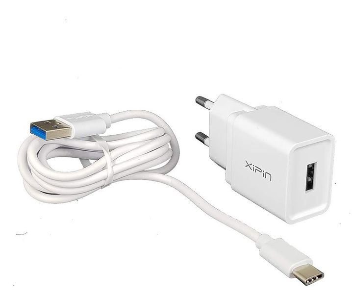 Cell N Tech®Smartphone Charger - Type C With 1M Cable and 2.1A Wall Adapter