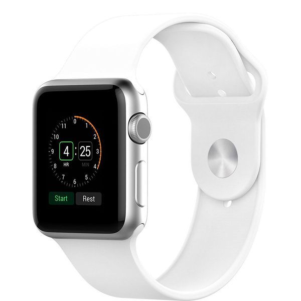 Apple Watch Soft Silicone Sports Band 38mm 40mm White