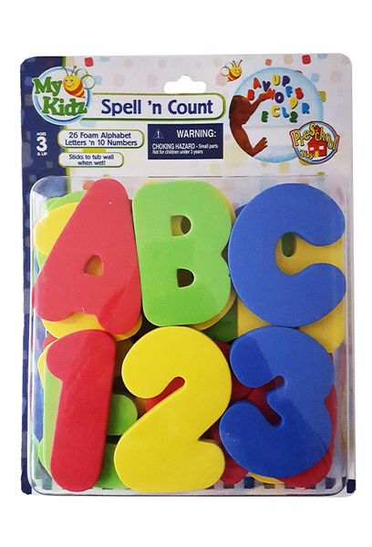 Cooey - Baby Bath - Party Accessories - Letters &amp; Numbers - 36 Pieces