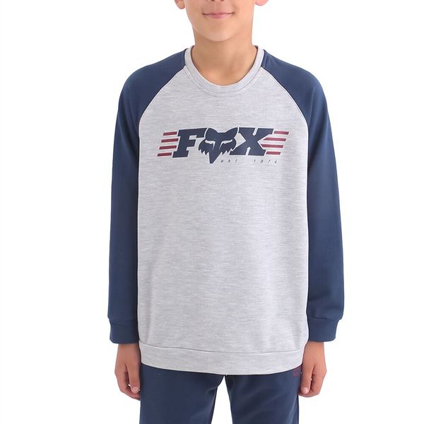 Fox Muffler Raglan Crew Fleece