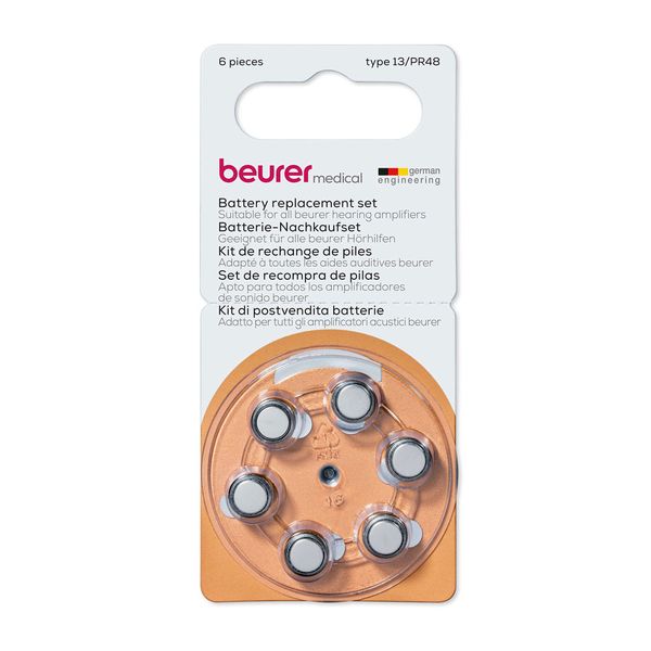 Beurer Batteries 13/PR48 for Personal Sound Amplifiers HA20 / HA50