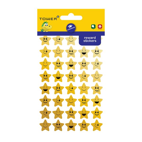 Tower: Reward Range - Gold Stars with Faces