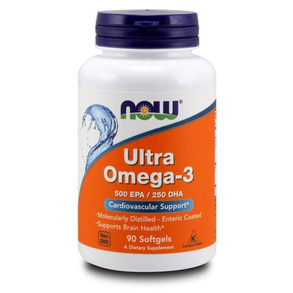 NOW Foods Ultra Omega 3 Fish Oil - 90 Gels
