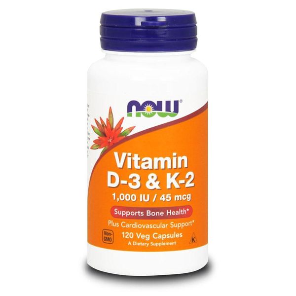 NOW Foods Vitamin D3 1000iu / K2 45mcg - 120 Caps