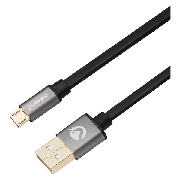 VolkanoX Couple Series Micro USB Cables Twin Pack - 1m - Black