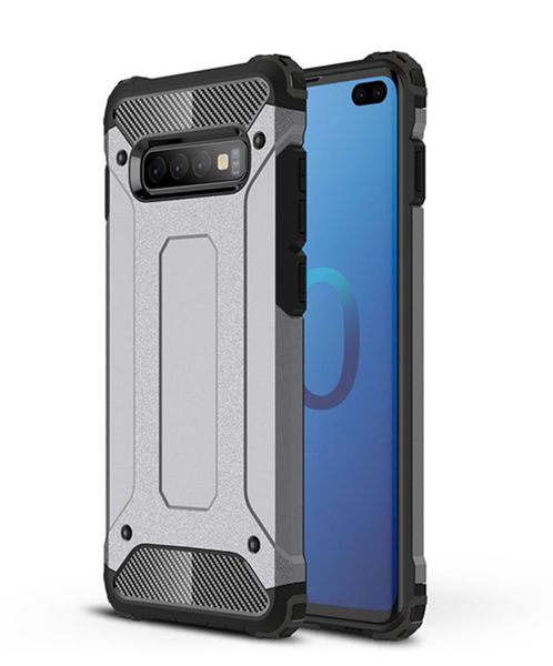 Shockproof Armor Case For Samsung S10 Plus Silve image