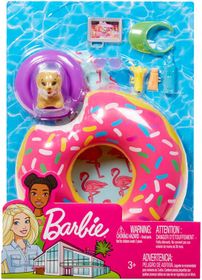 barbie outdoor furniture set with donut floatie