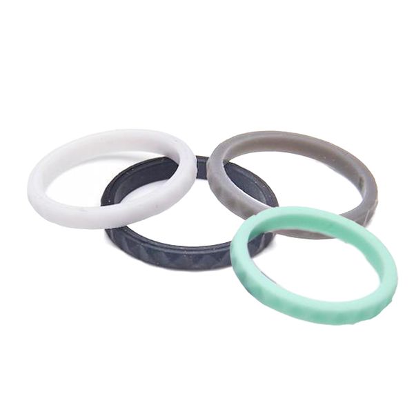 Killer Deals Stackable Wedding Exercise Silicone Ring Set x 4