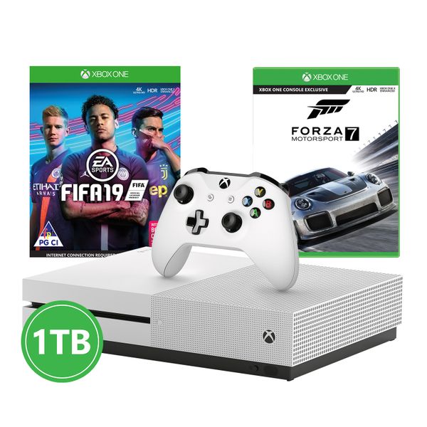 Xbox One S 1TB Console + Fifa 19 + Forza 7 (Xbox One)
