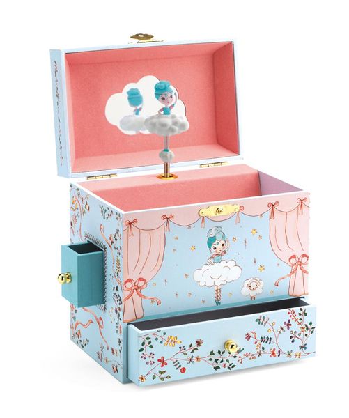 Djeco Musical Jewellery Box - Large Ballerina on Stage