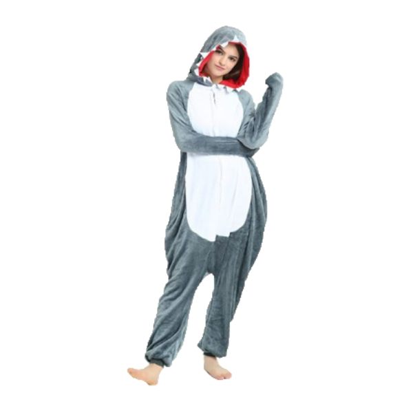 Shark Styled Onesie for Adults - Large