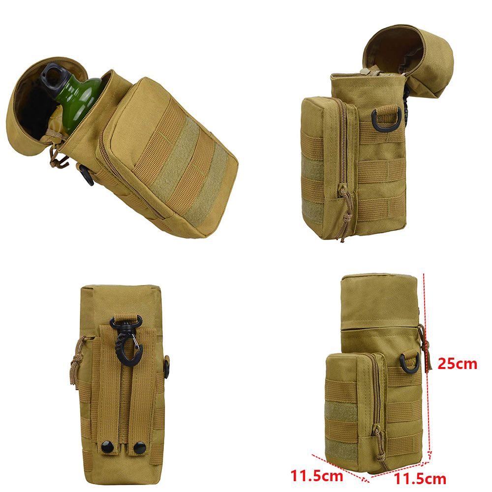 Tactical Molle Water Bottle Pouch Military EDC Bottle Bags with