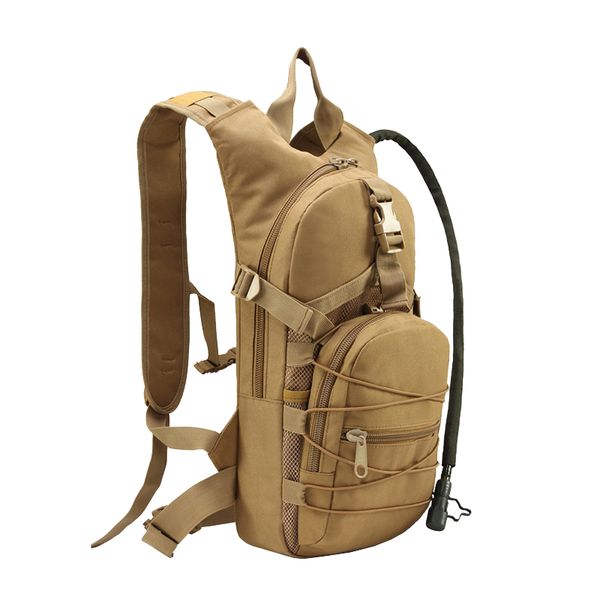Military Tactical Hydration Backpack with 3L Water Bladder - Khaki