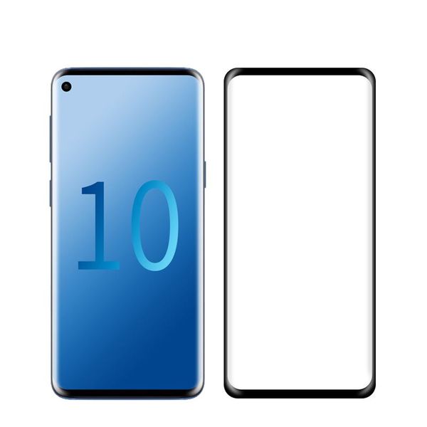 TUFF-LUV 3D Curved Tempered Glass Screen Protection for Samsung Galaxy S10 Plus - Clear
