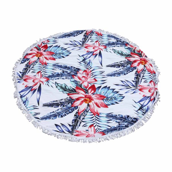 Republic Sourcing Beach Towel Round Floral Printed