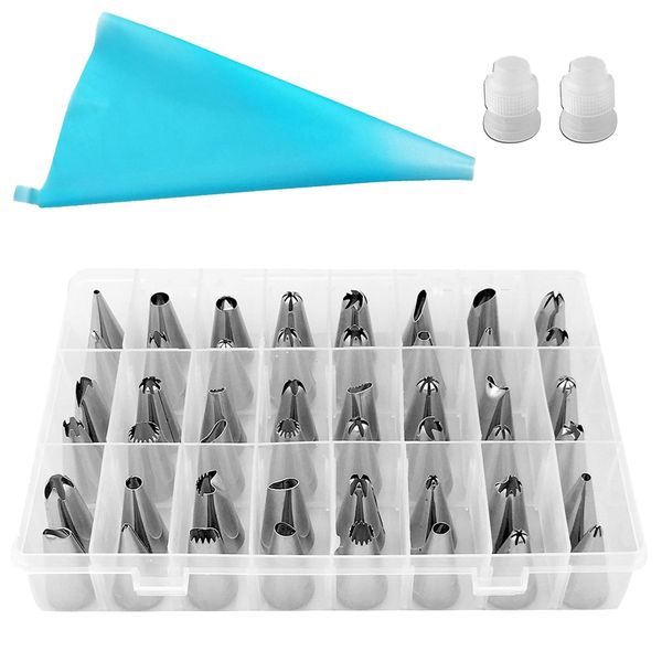 Stainless Steel Cake Decorating Supplies Kit - 51 Piece