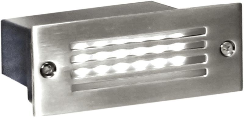 Bright Star Lighting - LED Footlight with Stainless Steel Grid