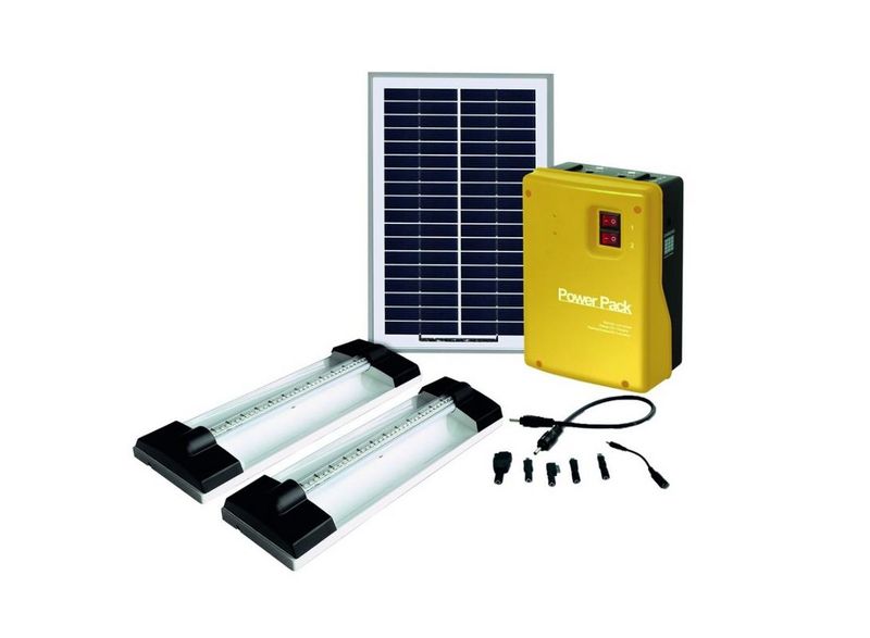 Solar LED Tube Lamp Kit with cell phone Charger kit included (BSS-00504LH)