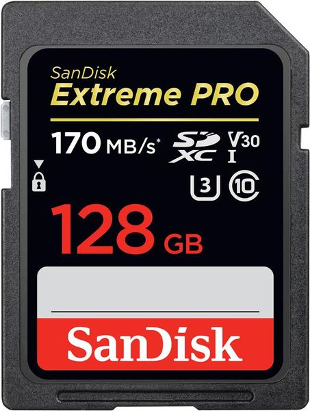 SanDisk 128GB 170MB/s Extreme Pro SD Card SDXC C10