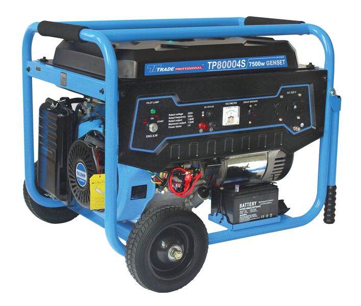 Trade Professional - TP 8000 4S - 7.5kW 16HP 9.4kVA Petrol Gen Set.